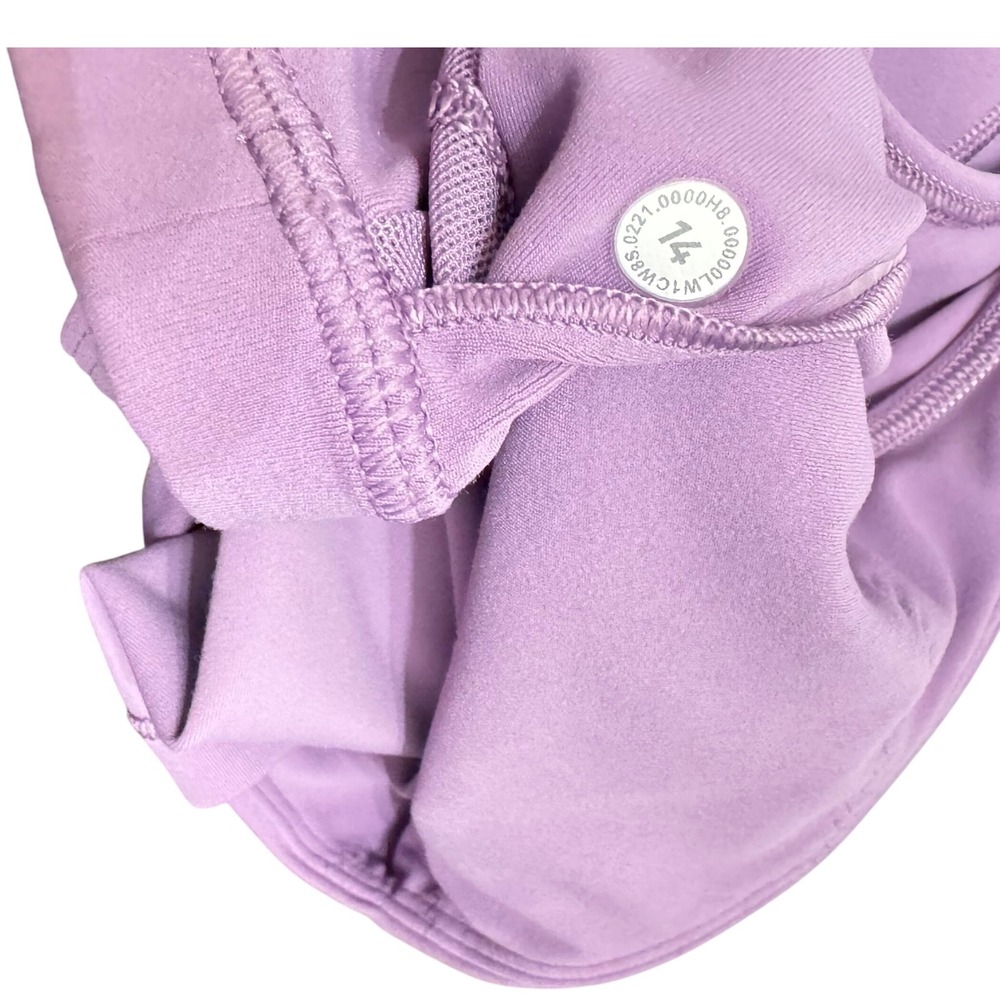 Lululemon Align V Neck Cropped Tank Top Lilac Purple Women's Sz 14‎ - Picture 6 of 6